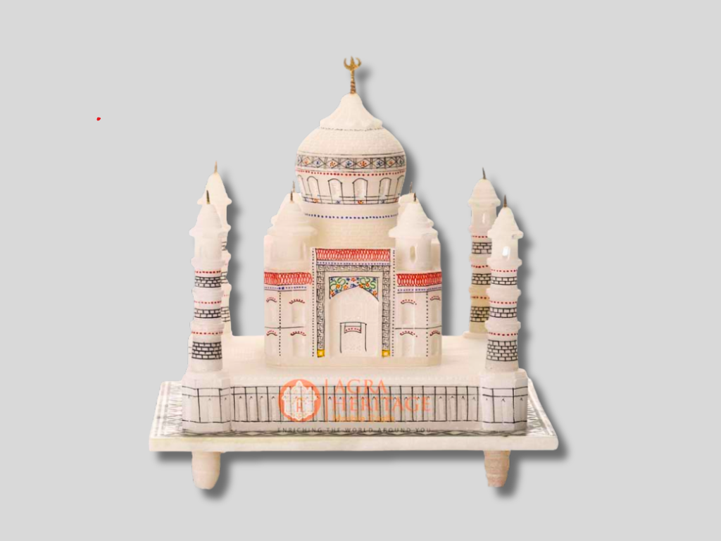 Marble Tajmahal Replica Design Handmade Gift Decor